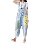 Damen Streetstyle Jeans Overall